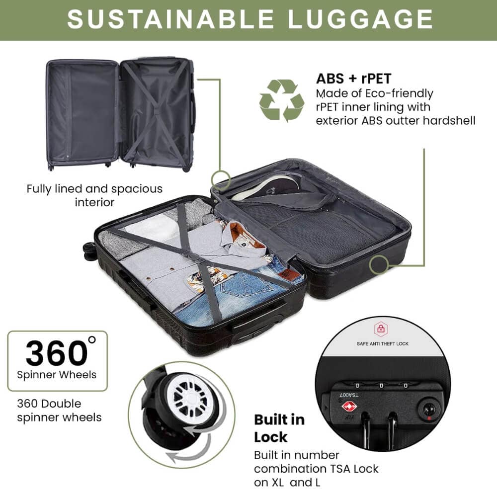 Hardshell Carry-On Spinner Luggage - Image 4