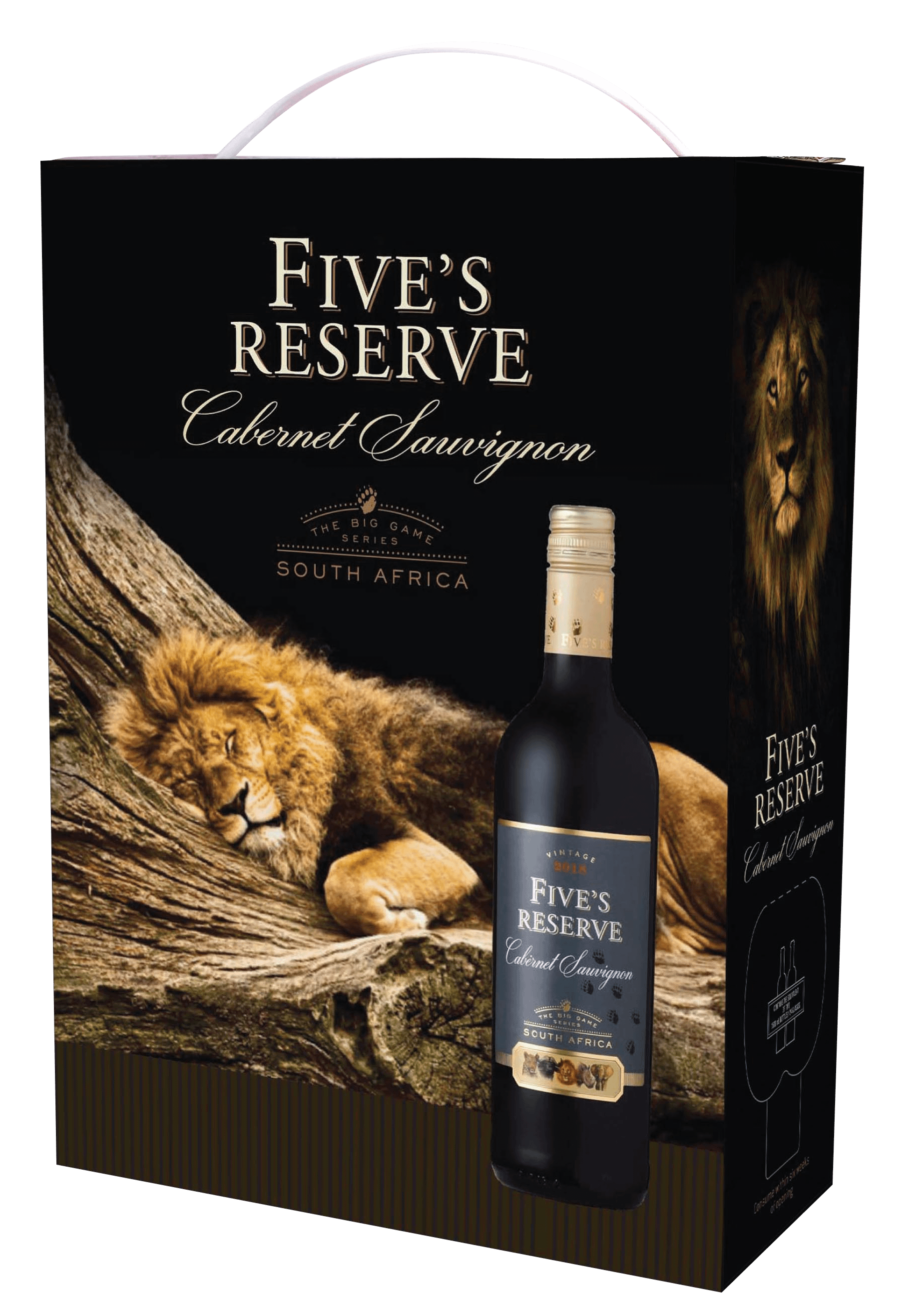 FIVE'S RESERVE CABERNET SAUVIGNON - 4 x 3L