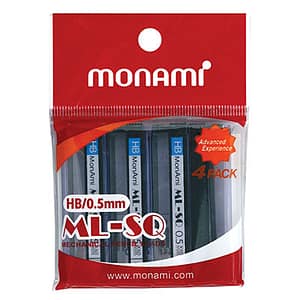 Monami ML-SQ Lead HB 0.5mm 4 x 24 Tube per P/Prop Bag (96 Leads)