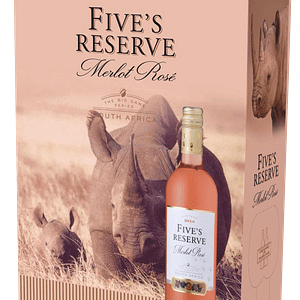 FIVE'S RESERVE MERLOT ROSE - 4 x 3L