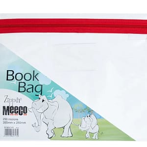 Meeco PVC Book Bag with Zip