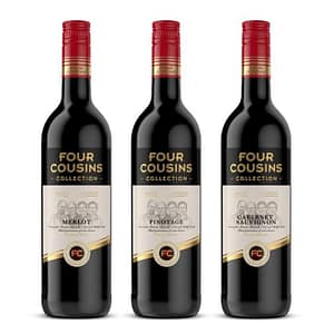 FOUR COUSINS COLLECTION RED BOX SET - 6 x 750ml
