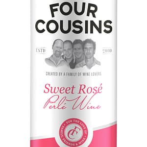 FOUR COUSINS SWEET ROSE PERLE CAN - 24 x 250ml