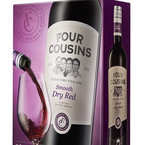 FOUR COUSINS DRY RED - 4 x 3L