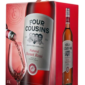 FOUR COUSINS NATURAL SWEET ROSE - 4 x 5L