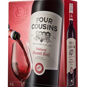 FOUR COUSINS NATURAL SWEET RED - 4 x 3L