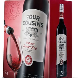 FOUR COUSINS NATURAL SWEET RED - 4 x 5L