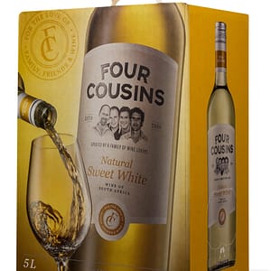 FOUR COUSINS NATURAL SWEET WHITE - 4 x 5L
